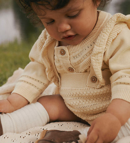 Lil' Atelier Bloomers w. Suspenders - NbfHope - Knitted - Sea Mi