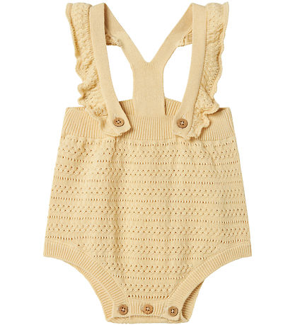 Lil' Atelier Bloomers w. Suspenders - NbfHope - Knitted - Sea Mi
