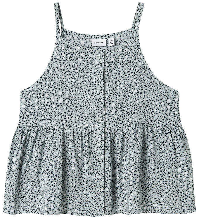 Name It Top - NkfJilli - Strap - Aqua Gray/Leo