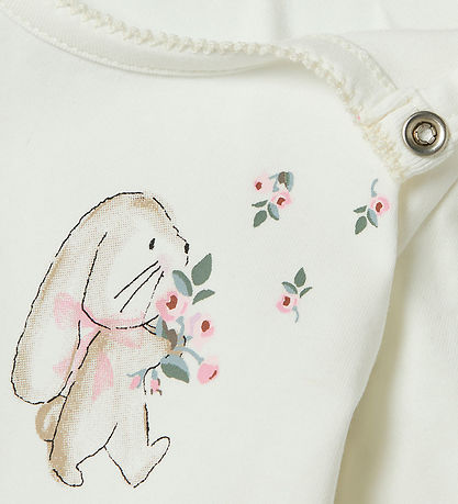 Name It Body l/æ - NbfHannah - Cloud Dancer m. Print