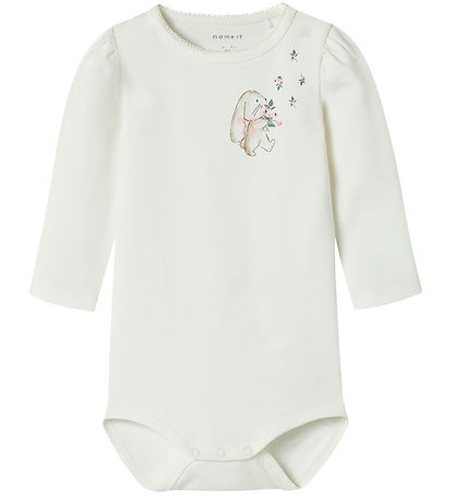 Name It Body l/æ - NbfHannah - Cloud Dancer m. Print Name It Body l/æ - NbfHannah - Cloud Dancer m. Print