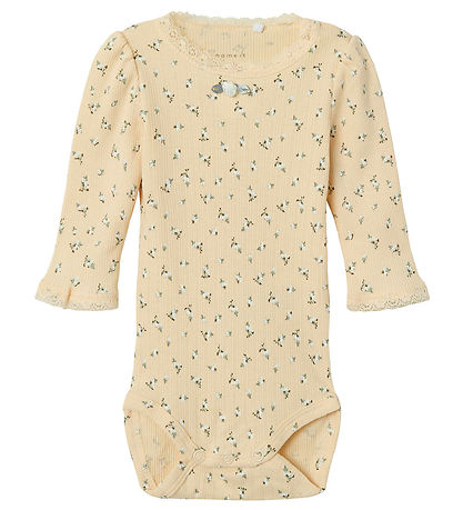 Name It Body l/æ - Rib - NbfHoise - Sun Kiss m. Blomster