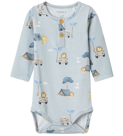 Name It Body l/æ - NbmHelp - Pearl Blue m. Print
