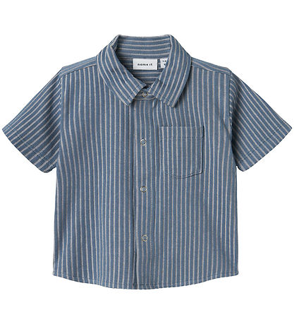 Name It Skjorte k/æ - NbmHelmar - Blue Mirage Name It Skjorte k/æ - NbmHelmar - Blue Mirage