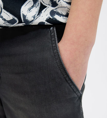 Jack & Jones Shorts - JjRick JjLane - Black Denim Jack & Jones Shorts - JjRick JjLane - Black Denim