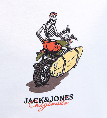 Jack & Jones T-shirt - Jorskull - Bright White