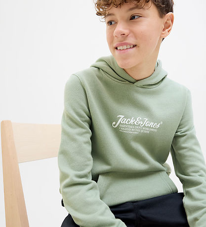Jack & Jones Hoodie - JjBeau - Iceberg Green