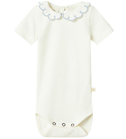 Lil Atelier T-shirt - NbfFundo - Coconut Milk/Zen Blue Lil Atelier T-shirt - NbfFundo - Coconut Milk/Zen Blue