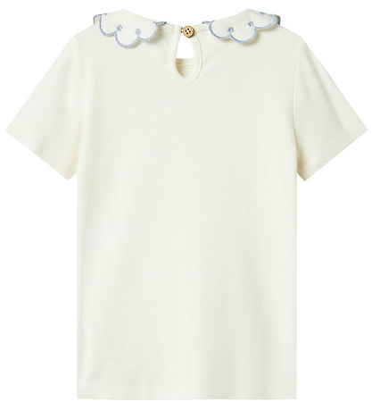 Lil Atelier T-shirt - NmfFundo Coconut Mlik/Zen Blue