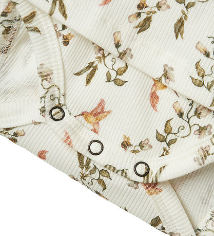Lil Atelier Kjolebody k/æ - NbfLavo - Coconut Milk/Humming Bird