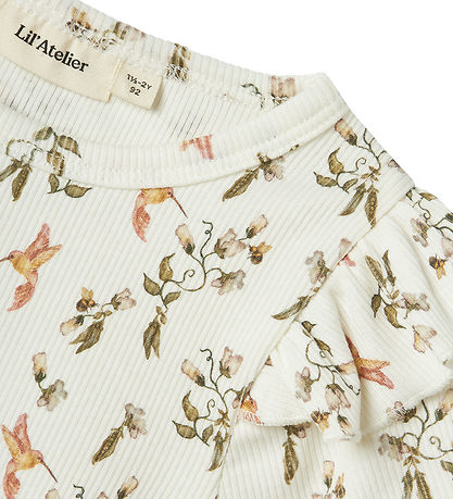 Lil Atelier T-shirt - NmfLavo - Coconut Milk/Humming Bird