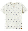 Lil Atelier T-shirt - NmmLavo - Coconut Milk/Paper Boat