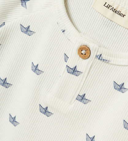 Lil' Atelier T-Shirt - NmmLavo - Coconut Milch/Papierboot