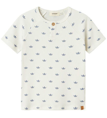 Lil' Atelier T-Shirt - NmmLavo - Coconut Milch/Papierboot