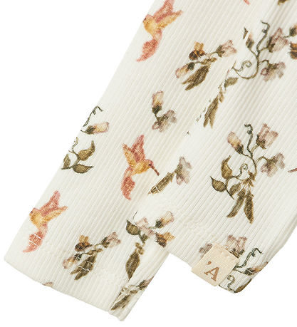 Lil Atelier Leggings - NbfLavo - Cocnut Milk /Humming Bird