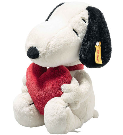 Steiff Bamse - 30cm - Snoopy Love - Hvid Steiff Bamse - 30cm - Snoopy Love - Hvid