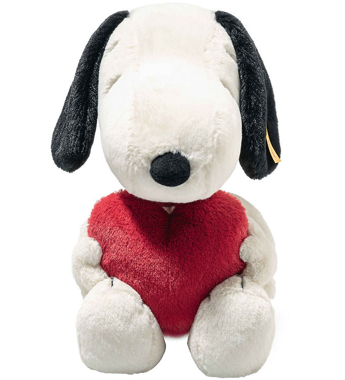 Steiff Bamse - 30cm - Snoopy Love - Hvid