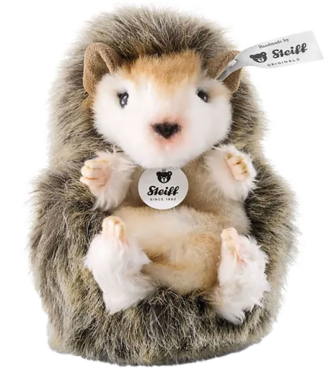 Steiff Bamse - 10cm - Joggi Baby Hedgehog - Mørkebrun