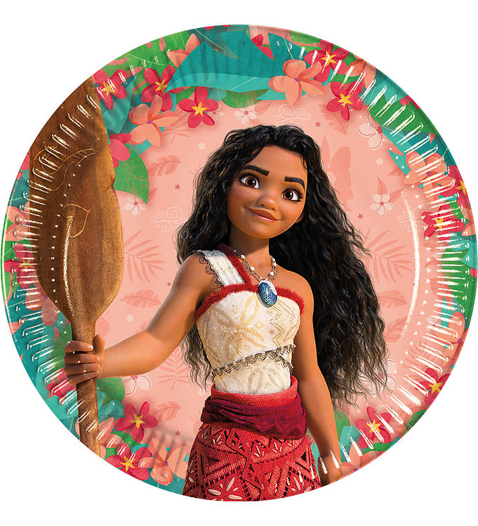 Decorata Party Paptallerkner - 8-pak - 23 cm - Moana II
