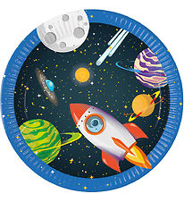 Decorata Party Paptallerkner - 8-pak - 23 cm - Rocket Space Decorata Party Paptallerkner - 8-pak - 23 cm - Rocket Space