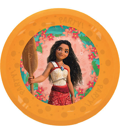 Decorata Party Plastiktallerkner - 4-pak - 21cm - Moana II