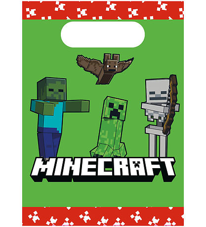 Decorata Party Slikpose - 4-pak - Minecraft