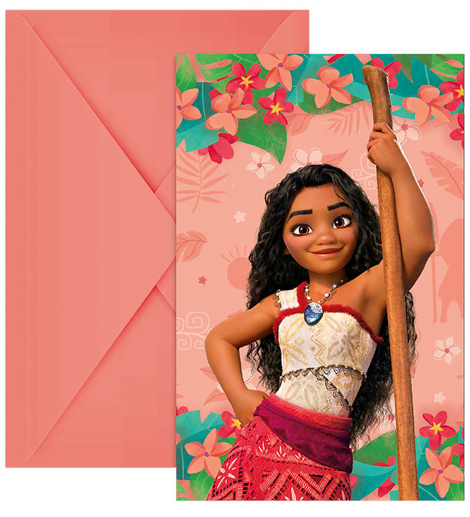 Decorata Party Invitationer - 6-pak - Moana II