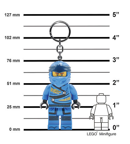 LEGO® Ninjago Nøglering m. Lommelygte - Jay