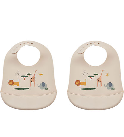 Liewood Hagesmæk - 2-pak - Silikone - Tilda - Safari Sandy Mix