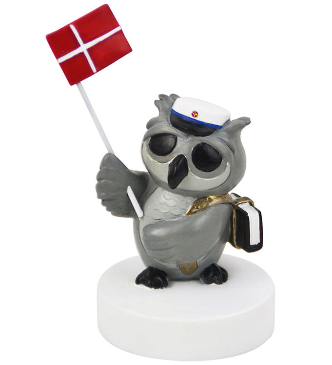 Kids by Friis - Ugle med bog og flag, blå