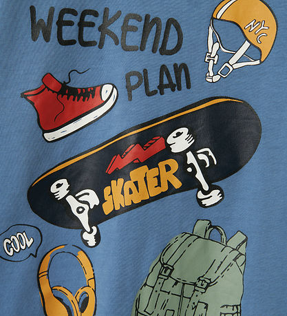 Name It Bluse - NmmPlasse - Coronet Blue Name It Bluse - NmmPlasse - Coronet Blue