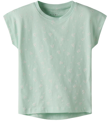 Name It T-shirt - NmfVigga - Honeydew/Flower Name It T-shirt - NmfVigga - Honeydew/Flower