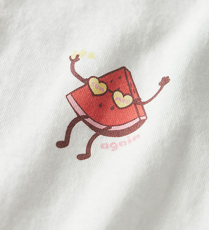 Name It T-shirt - NmfVarutti - Bright White/Watermelon Name It T-shirt - NmfVarutti - Bright White/Watermelon