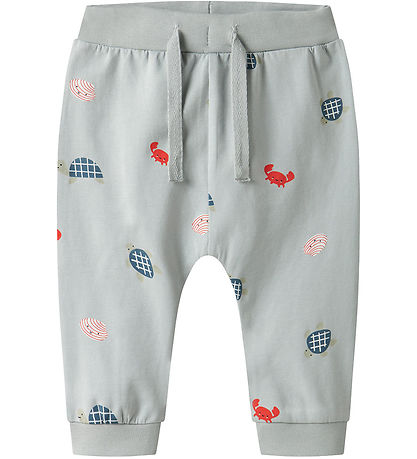 Name It Bukser - NbmVroels - Pearl Blue/Sea Animals