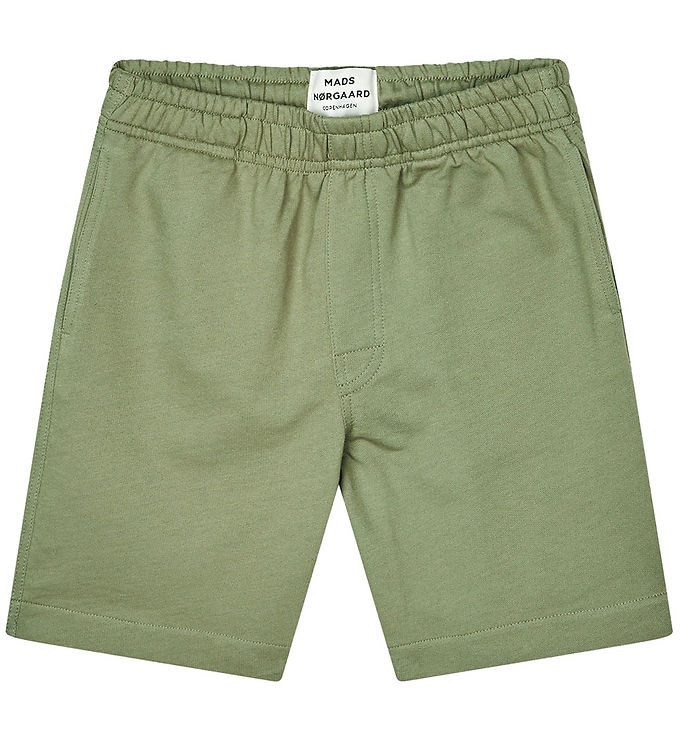 Mads Nørgaard Shorts - Light Terry Seano - Oil Green