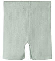 Name It Pyöräilyshortsit - NmfJsilke - Aqua Harmaa M. Pointelle