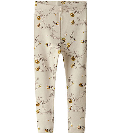 Name It Leggings -NmfHerosa - Peyote Melange m. Blomster Name It Leggings -NmfHerosa - Peyote Melange m. Blomster