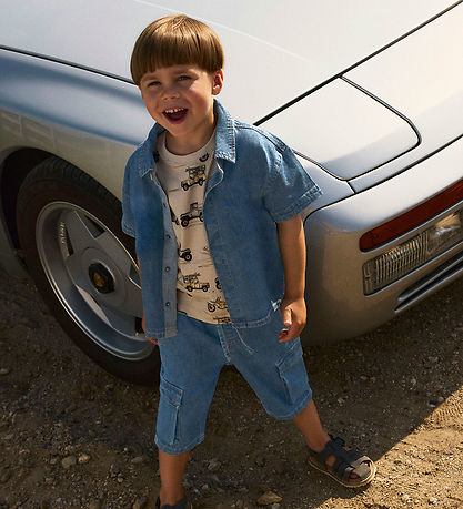 Name It Skjorte k/æ - Hør/Bomuld - NmmPeter - Mørkeblå Denim Name It Skjorte k/æ - Hør/Bomuld - NmmPeter - Mørkeblå Denim