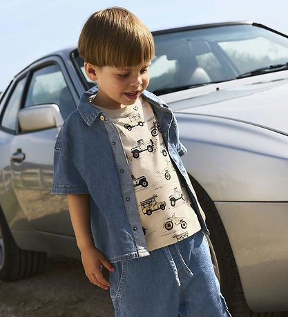 Name It Skjorte k/æ - Hør/Bomuld - NmmPeter - Mørkeblå Denim Name It Skjorte k/æ - Hør/Bomuld - NmmPeter - Mørkeblå Denim