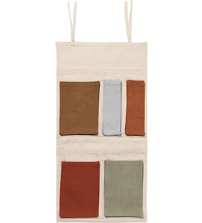 Ferm Living Væglommer - Canvas - 65x32 cm - Off White/Multi Ferm Living Væglommer - Canvas - 65x32 cm - Off White/Multi