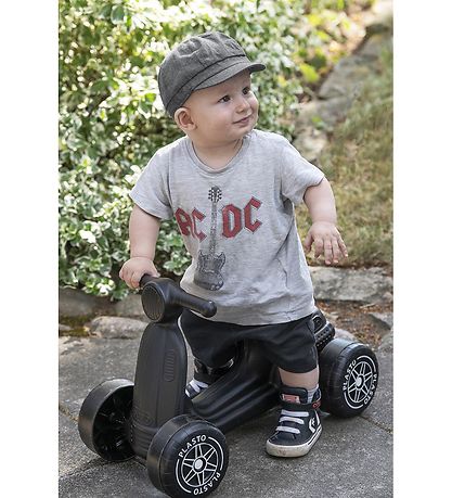 Plasto Scooter med Lydløse Hjul - Sort Plasto Scooter med Lydløse Hjul - Sort