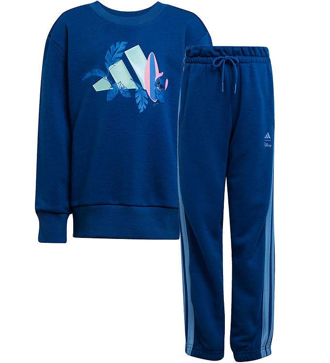 adidas Performance Sweatsæt - Stitch - LK DY LS JOG - DMARIN/SEF