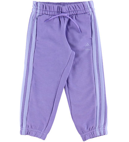 adidas Performance Sweatsæt - Stitch - LK DY LS JOG - LPURPL/VIT adidas Performance Sweatsæt - Stitch - LK DY LS JOG - LPURPL/VIT