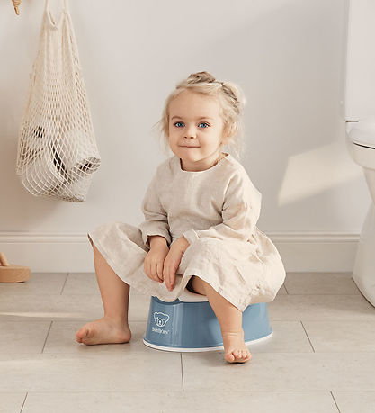 BabyBjörn Potte - Gråblå/Hvid