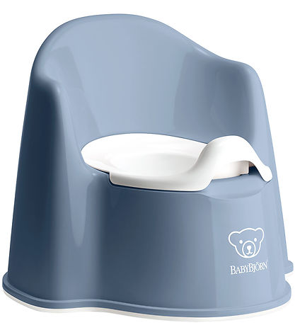 BabyBjörn Pottestol - Gråblå/Hvid