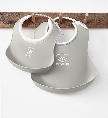 BabyBjörn Hagesmæk - 2-pak - Grå