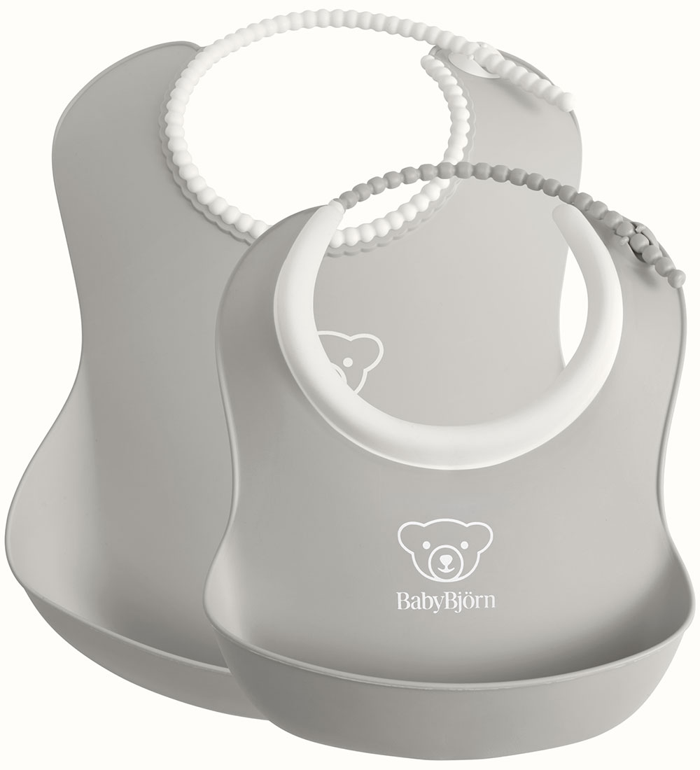 BabyBjörn Lätzchen - 2er-Pack - Grau - BabyBjörn - One Size - Lätzchen