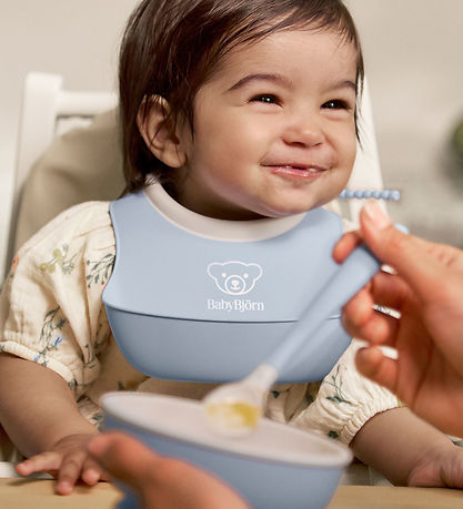 BabyBjörn Spisesæt - 3 Dele - Pastelblå BabyBjörn Spisesæt - 3 Dele - Pastelblå