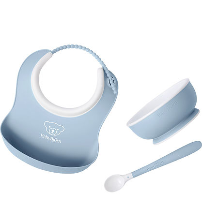 BabyBjörn Spisesæt - 3 Dele - Pastelblå BabyBjörn Spisesæt - 3 Dele - Pastelblå