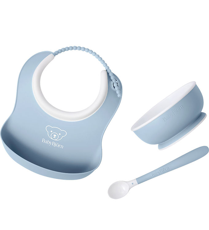 BabyBjörn Spisesæt - 3 Dele - Pastelblå